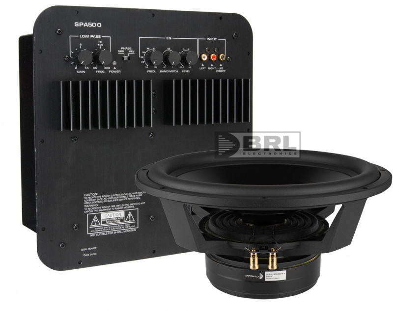 Dayton Audio RSS390HF-4 & Dayton Audio SPA500