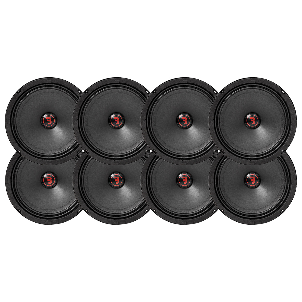 8-pak Bass Habit Rebel SR165M, 6,5 tommer mellemtoner