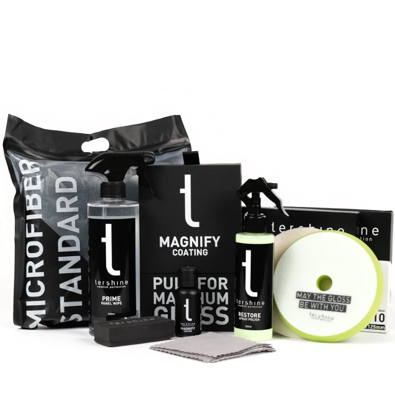 Tershine Lackbeskyttelsespakke, Polering & coating