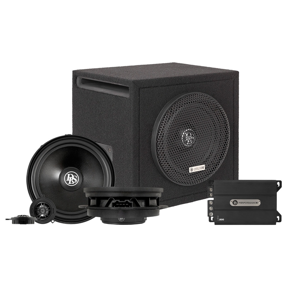 DLS Cruise lydpakke til Transporter T6.1, baspakke og højttalere