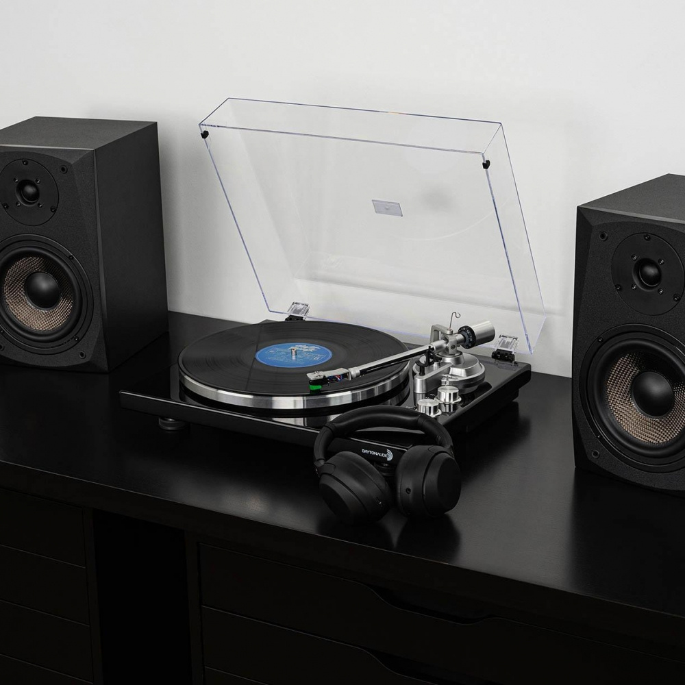 Dayton Audio TT-1BTB med Klipsch R-50PM, vinylpakke