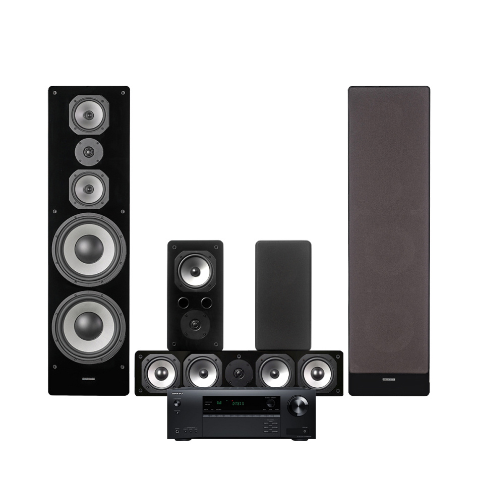 Onkyo TX-NR5100 & Dynavoice Challenger M-105 5.0 hjemmebiografpakke, sort