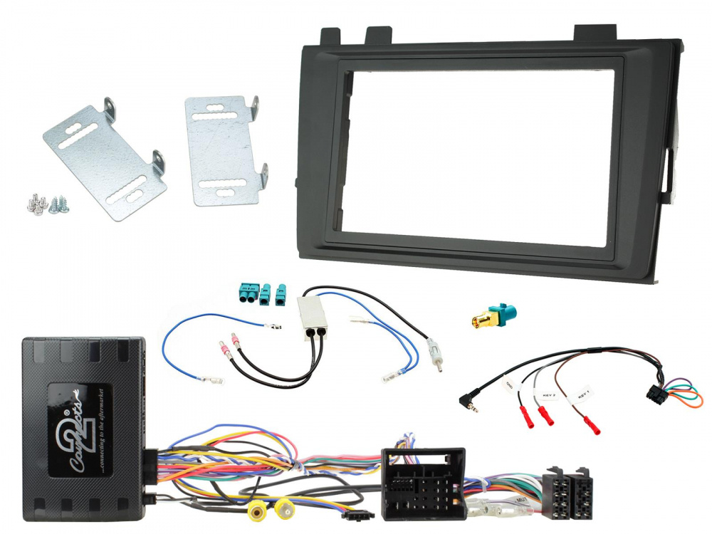 Installationskit 2-DIN Volkswagen T6.1 (MIB-PQ) & JVC KW-M785DBW