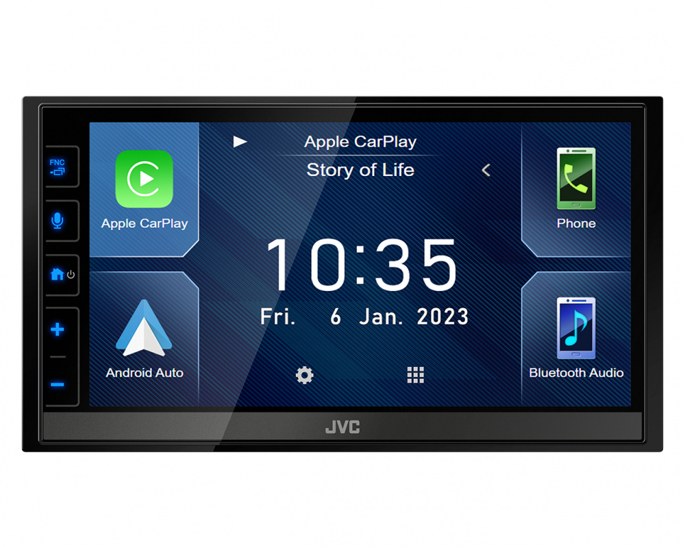 Installationskit 2-DIN Volkswagen T6.1 (MIB-PQ) & JVC KW-M785DBW