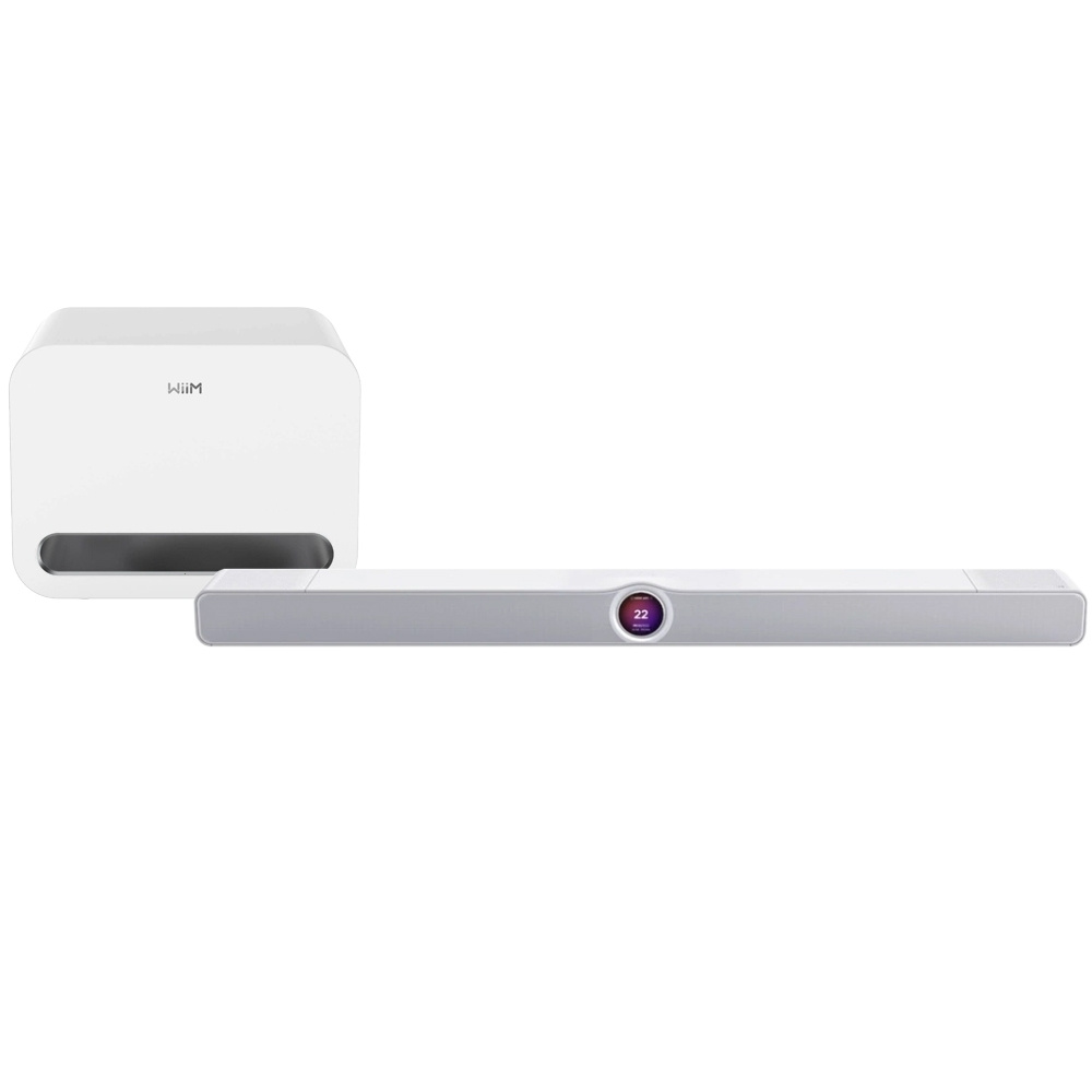 WiiM Bar soundbar med WiiM Sub Pro, hvid