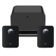 2-pak WiiM Sound med WiM Sub Pro, sort 2-pak WiiM Sound med WiM Sub Pro, sort