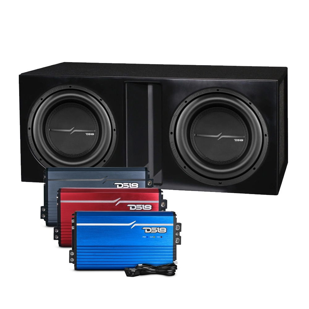 2-pack DS18 ZXI12.4D i kasse med forstærker, baspakke