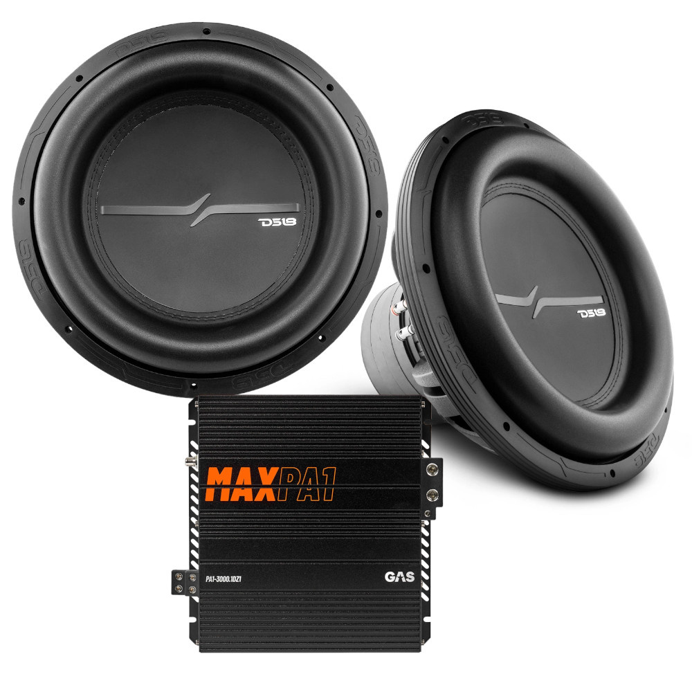 DS18 ZXI15.4D & GAS MAX PA1-3000.1DZ1, basispakke